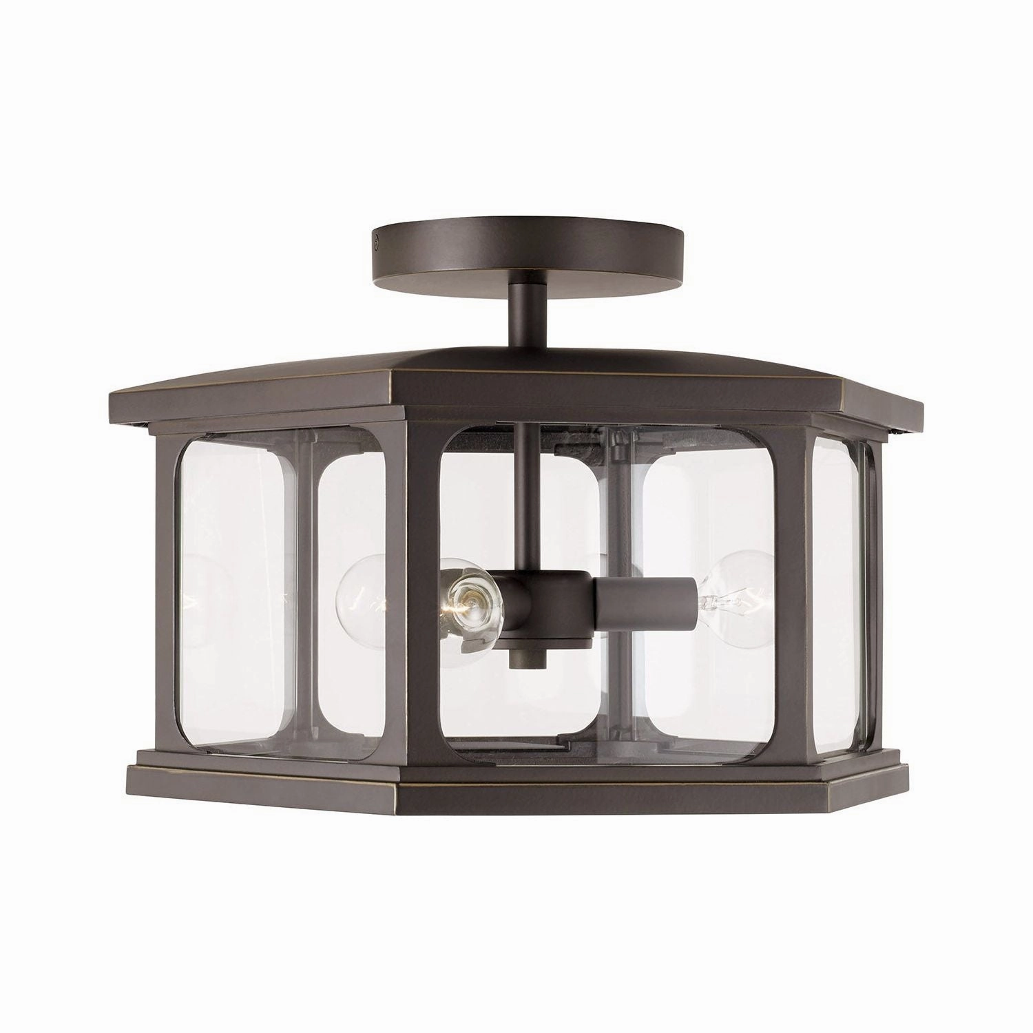 Walton 3-Light Outdoor Semi Flush Mount