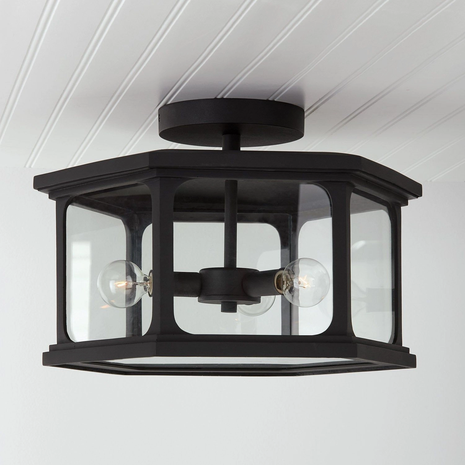 Walton 3-Light Outdoor Semi Flush Mount