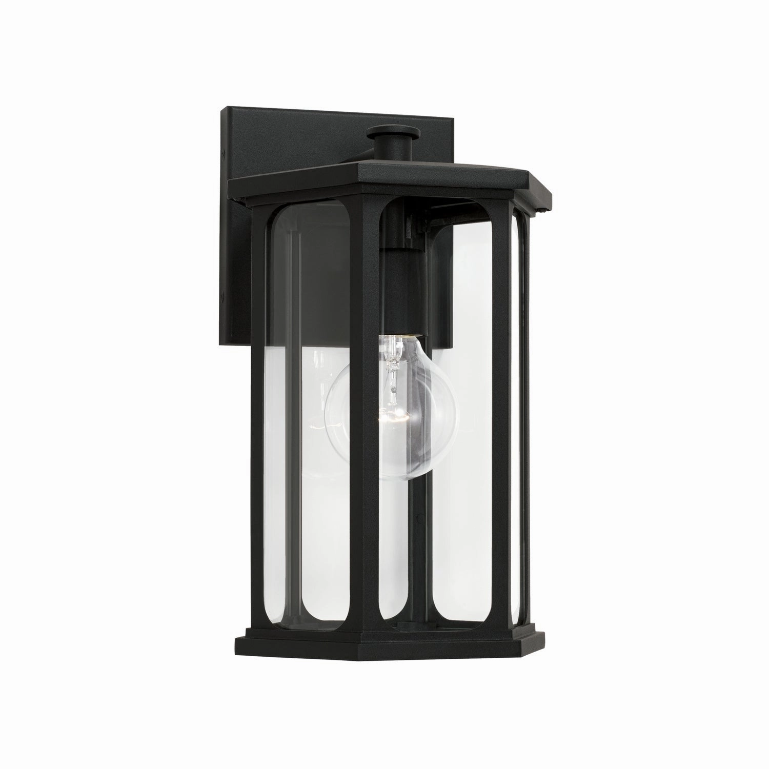 Walton One Light Outdoor Wall Lantern BlackOutdoor wall sconces with motion sensor