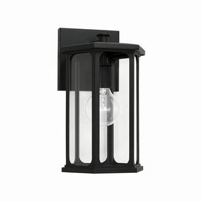 Walton One Light Outdoor Wall Lantern BlackOutdoor wall sconces with motion sensor