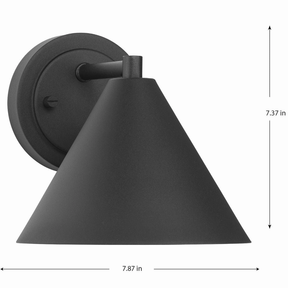 Ward One Light Outdoor Wall Lantern Black