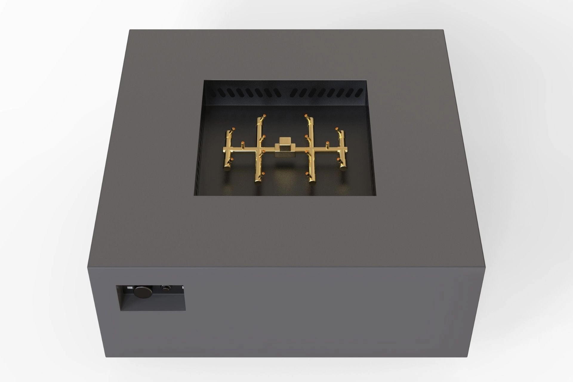 Warming Trends AON 48-inch Powder-Coated Steel 24 VOLT Hot Surface Ignition Square Fire Pit Table