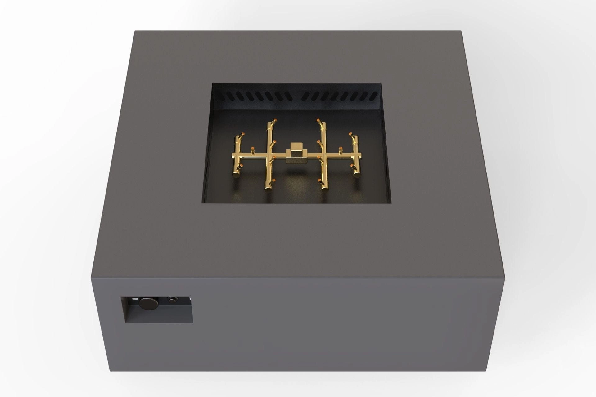 Warming Trends AON 48-inch Powder-Coated Steel Push Button Spark Ignition Square Fire Pit Table