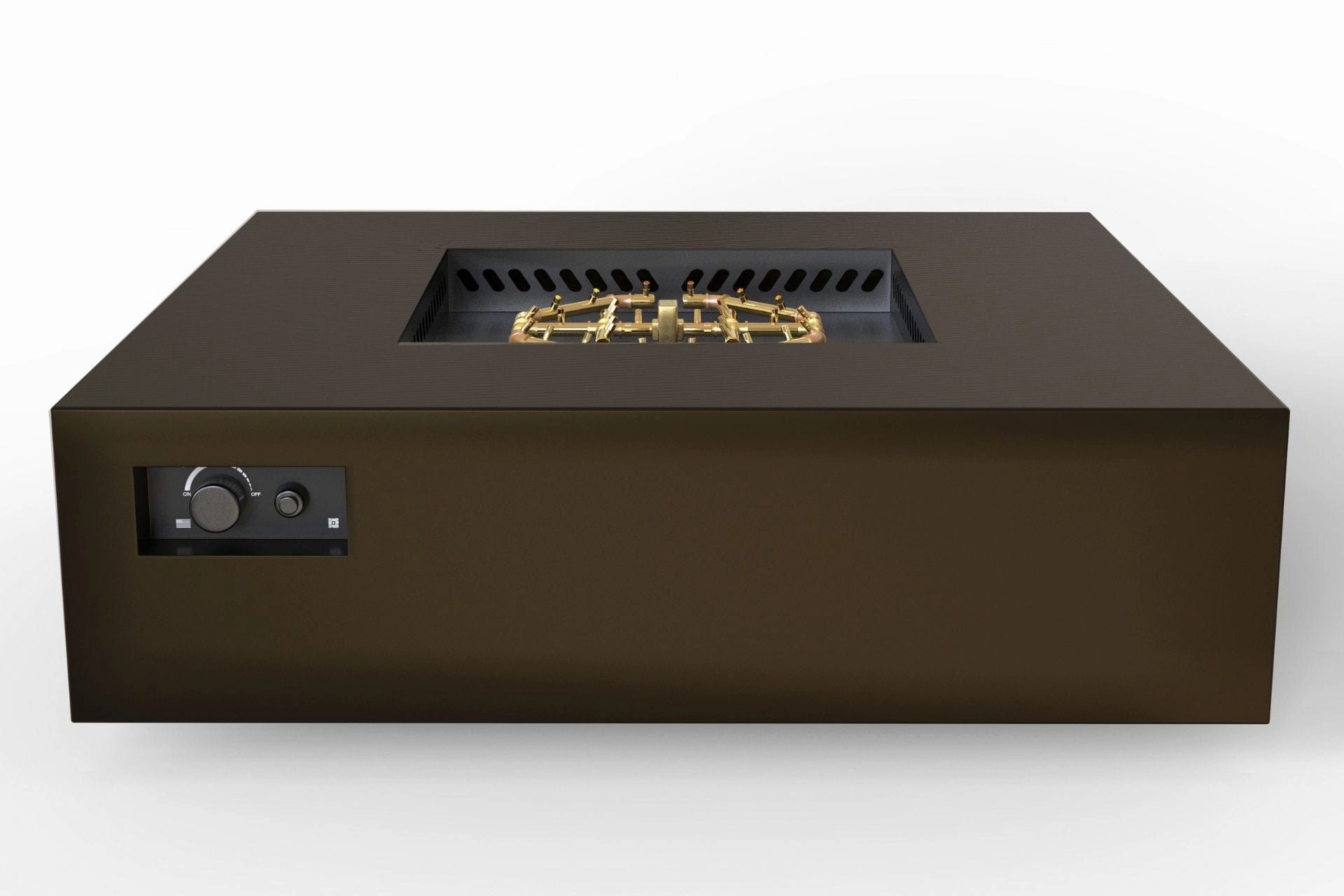 Warming Trends AON 56-inch Powder-Coated Steel Push Button Spark Ignition Square Fire Pit Table
