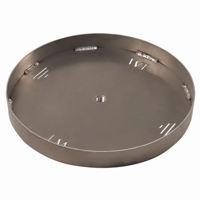 Warming Trends Circular 36.01-41.99-inch Aluminum Fire Pit Burner Pan ALPAN3642CFireproof mat for under fire pit