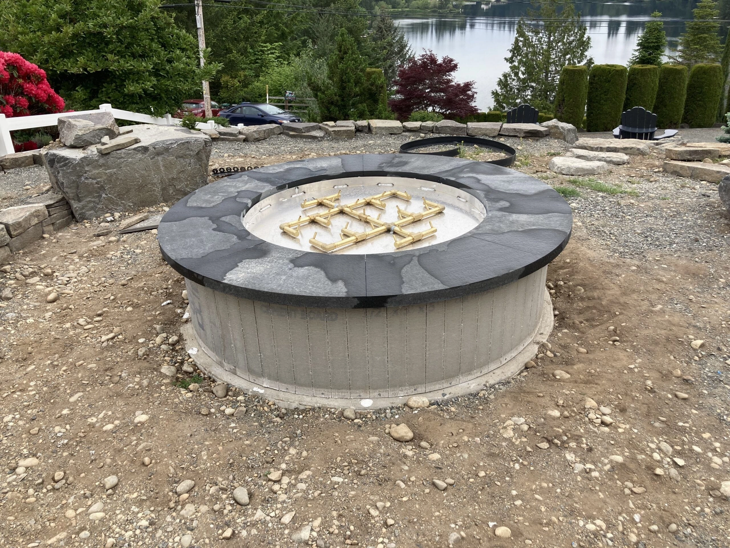 Warming Trends Crossfire FC Circular 54x18-Inch Ready To Finish Fire Pit Kit