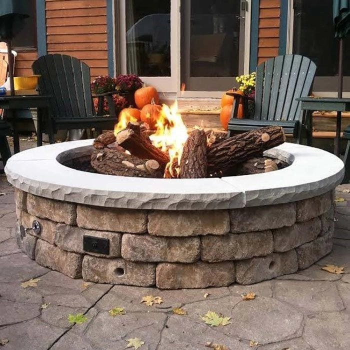 Warming Trends Crossfire FC Circular 54x18-Inch Ready To Finish Fire Pit Kit