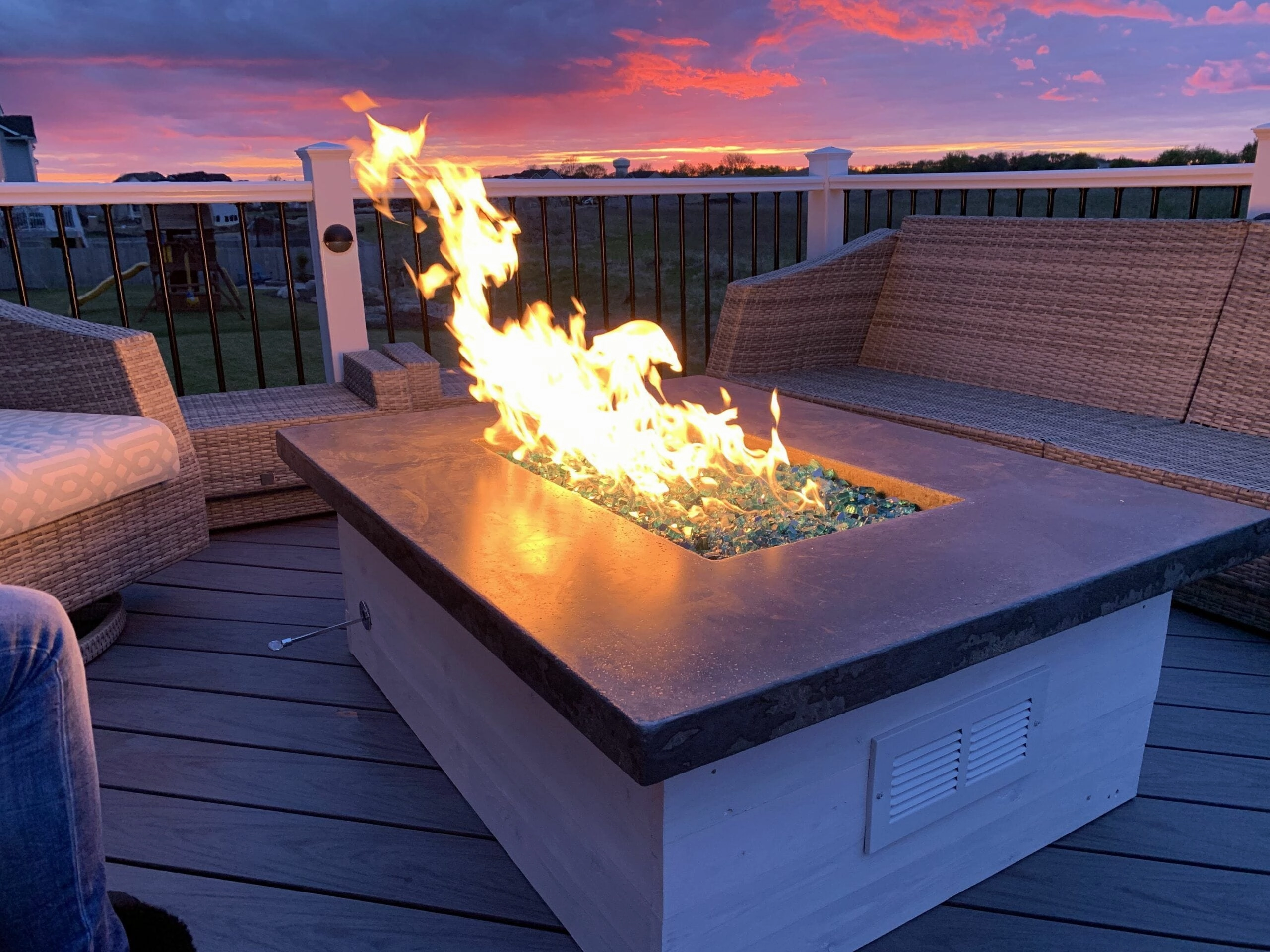 Warming Trends Crossfire FRT Rectangular 60x36x18-Inch with Tree-Style Ready To Finish Fire Pit Kit