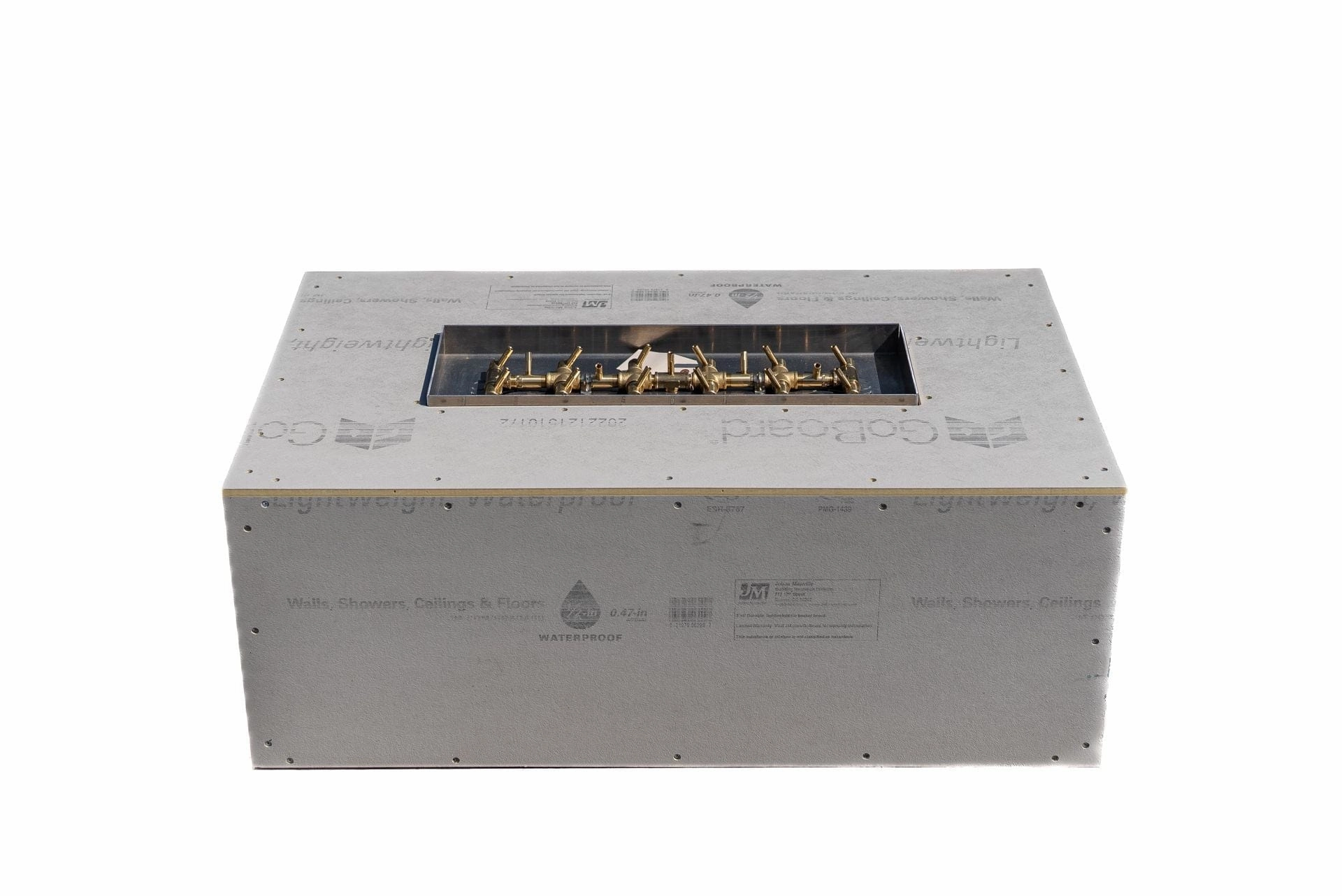 Warming Trends Crossfire FRT Rectangular 60x36x18-Inch with Tree-Style Ready To Finish Fire Pit Kit