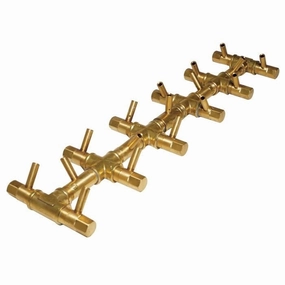 Warming Trends Crossfire Tree-Style 5.25 x 22-inch Brass Gas Fire Pit Burner 170K BTUFireproof mat for under fire pit