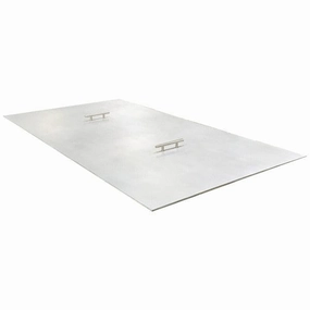 Warming Trends Rectangular 36-41.9 x 13-17.9-Inch Aluminum Fire Pit Cover (2-Handle) CRR4117Fireproof mat for under fire pit