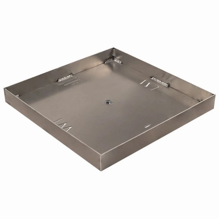 Warming Trends Square 24-inch Aluminum Fire Pit Burner Pan ALPAN24SFireproof mat for under fire pit