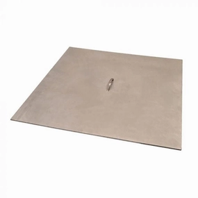 Warming Trends Square Aluminum 26-Inch Fire Pit Cover FPC26SFireproof mat for under fire pit