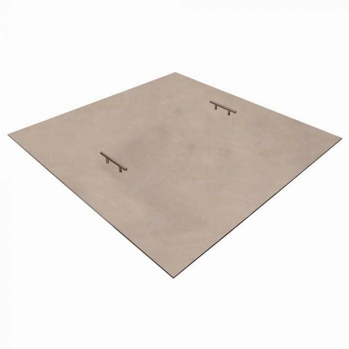 Warming Trends Square Aluminum 62-Inch Fire Pit Cover FPC62SFireproof mat for under fire pit