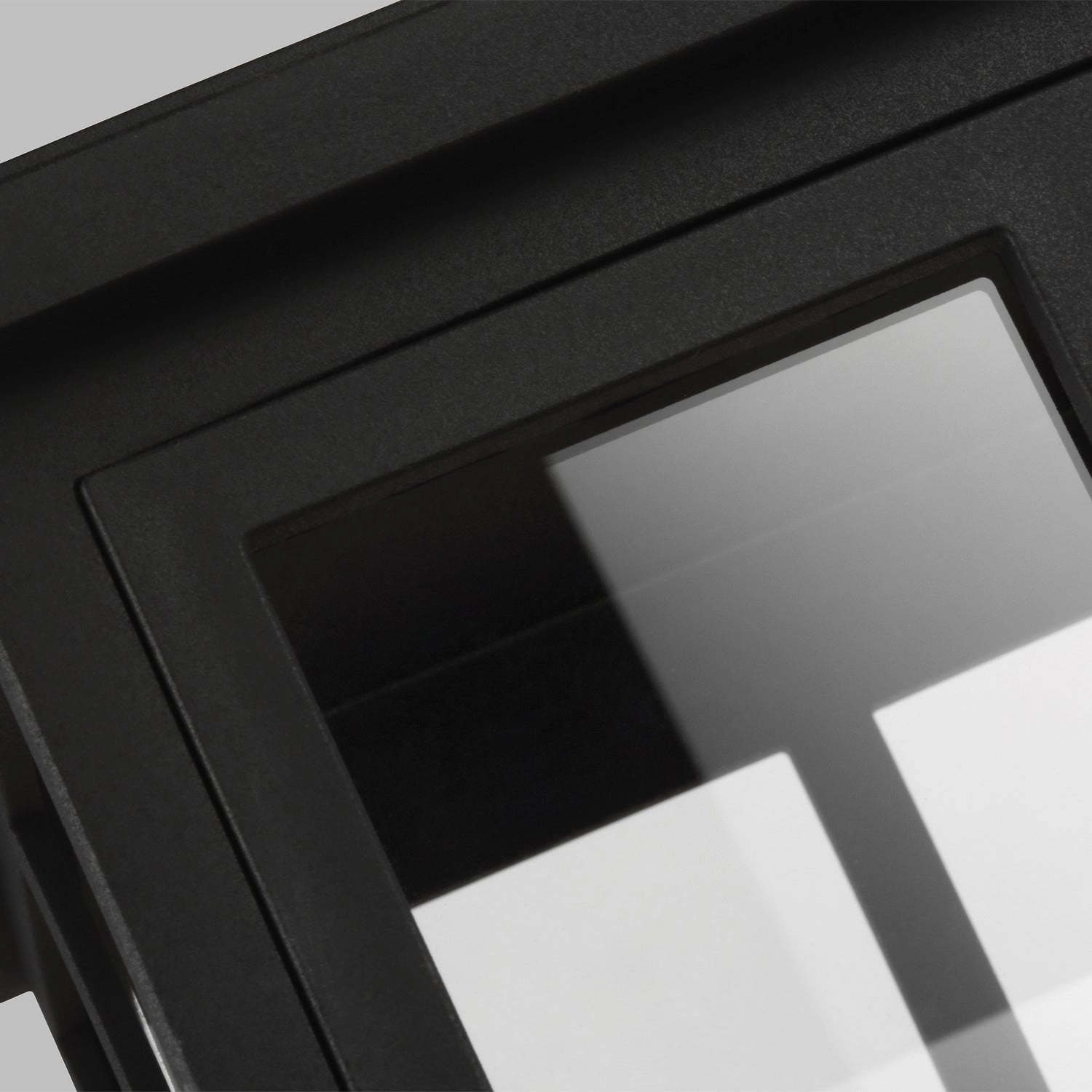 Warren Three Light Lantern Textured Black