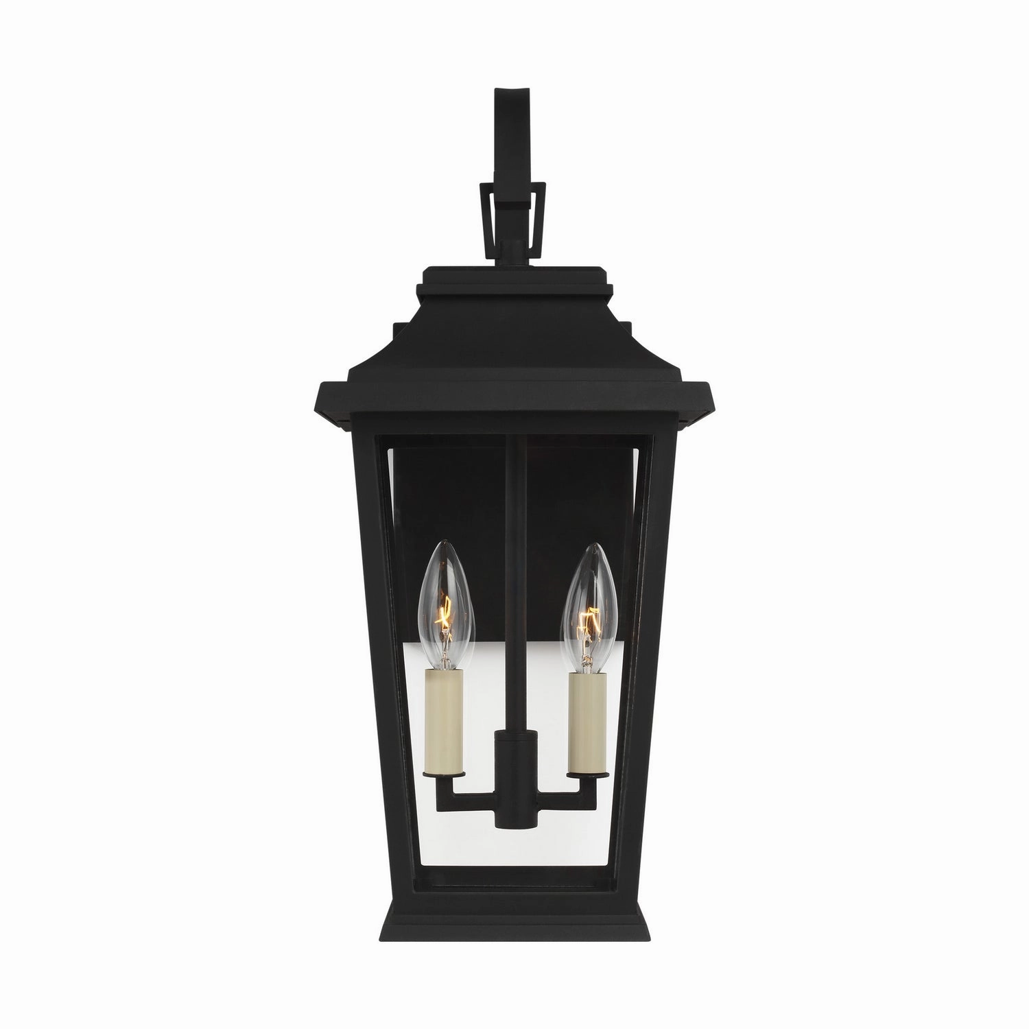 Warren Two Light Lantern Textured Black