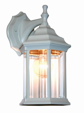Waterdown One Light Outdoor Wall Light Gloss WhiteOutdoor wall sconces with motion sensor