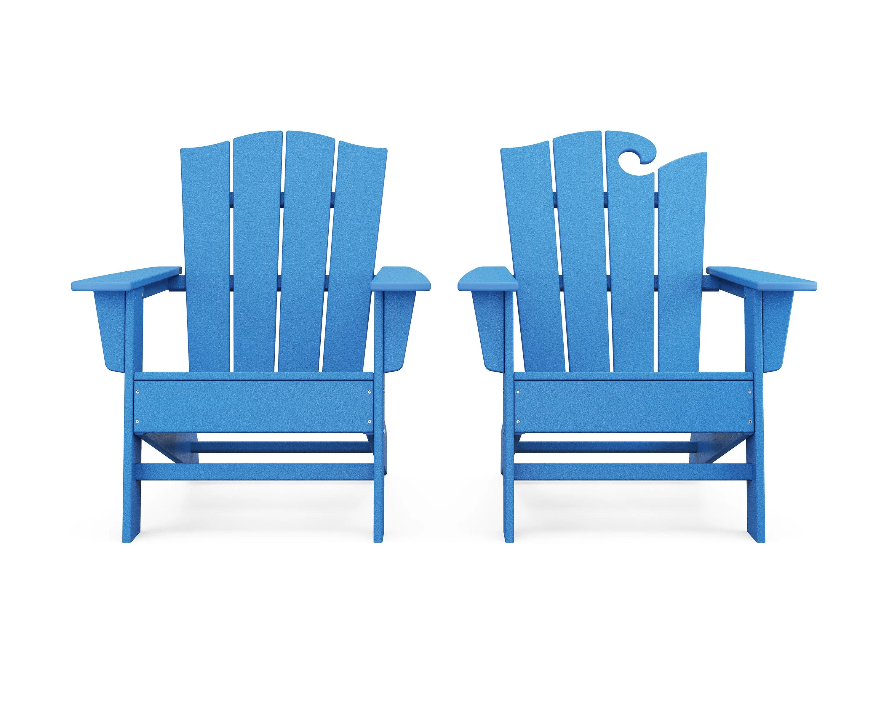 Wave 2-Piece Adirondack Chair Set with The Crest Chair
