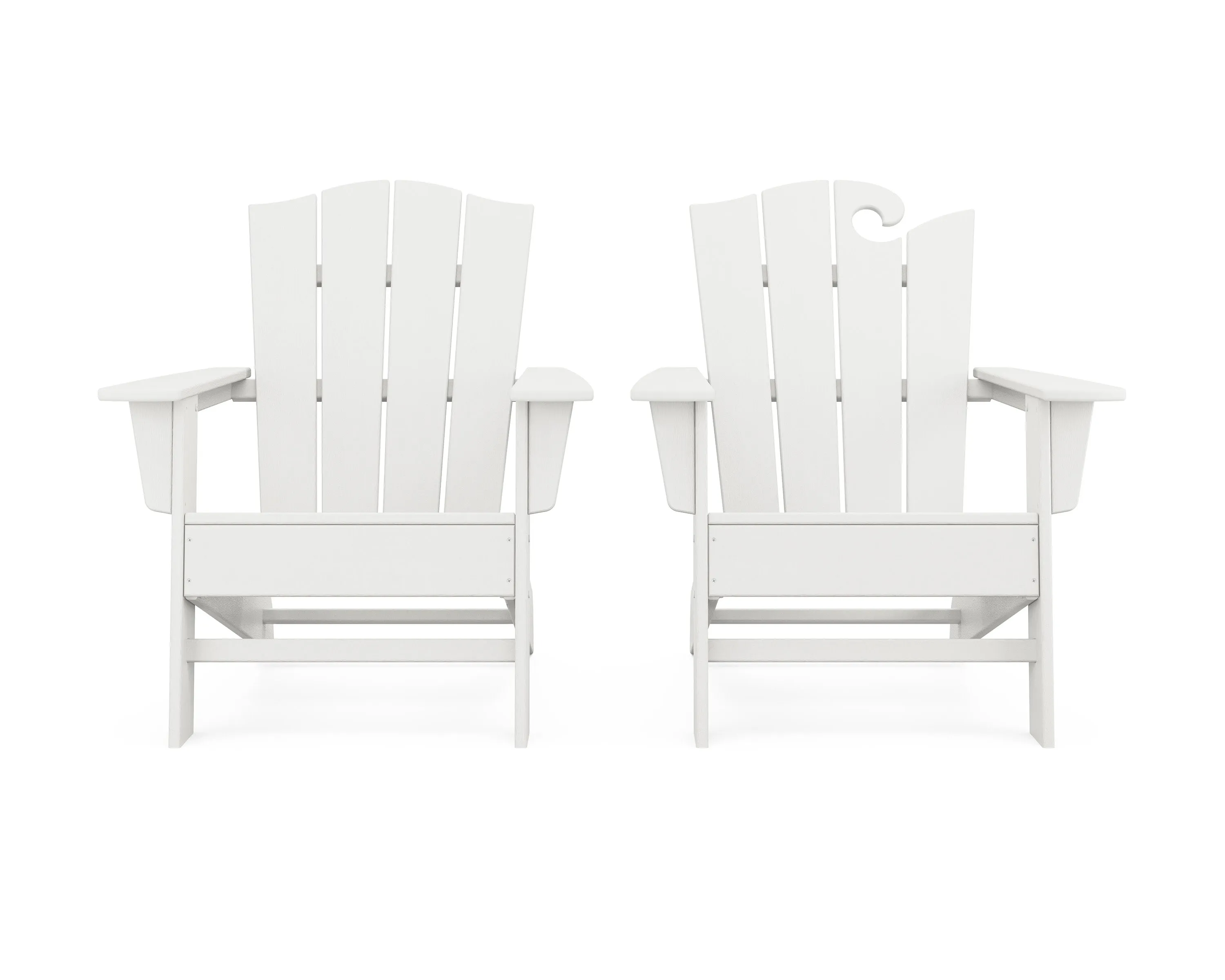 Wave 2-Piece Adirondack Chair Set with The Crest Chair