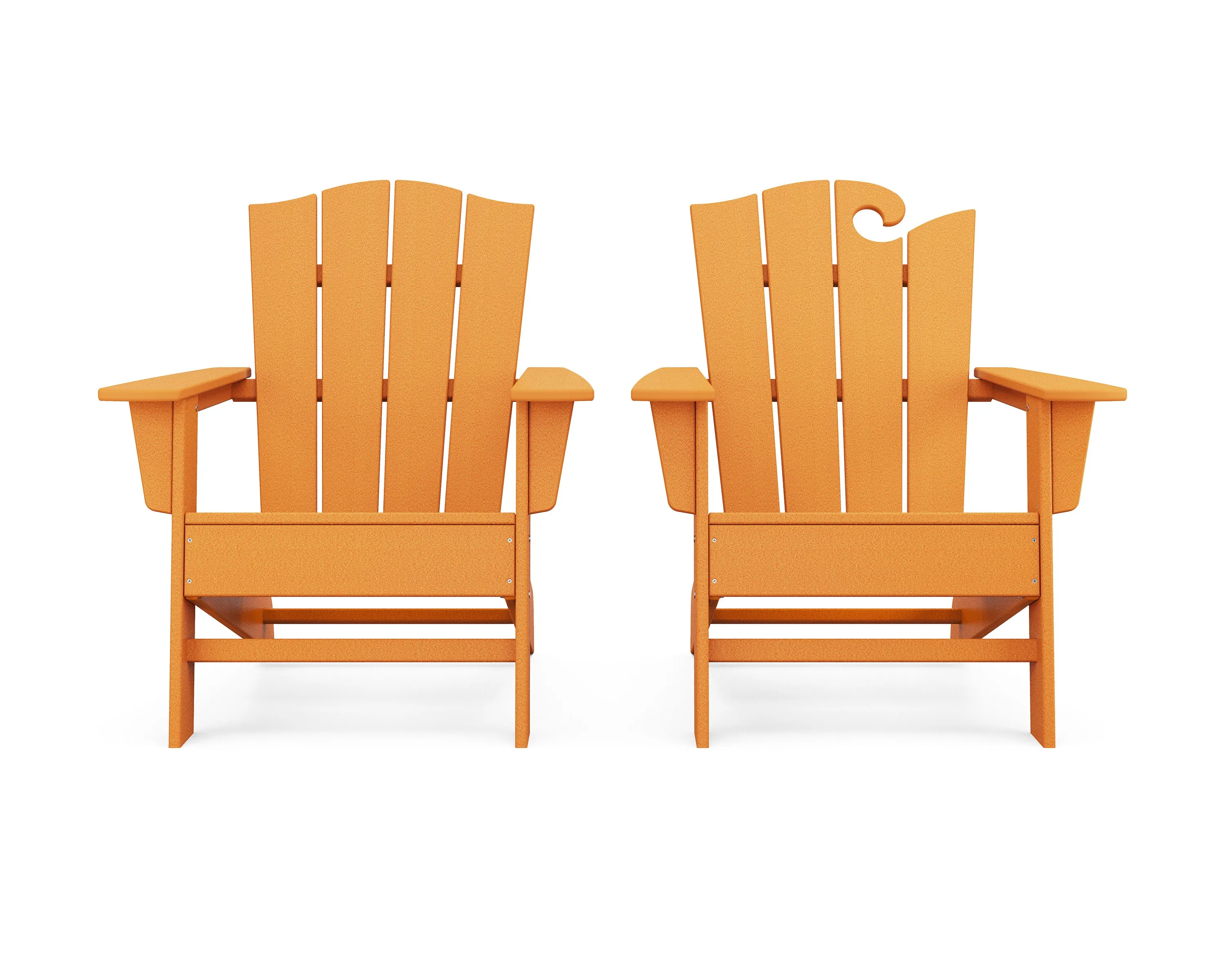 Wave 2-Piece Adirondack Chair Set with The Crest Chair