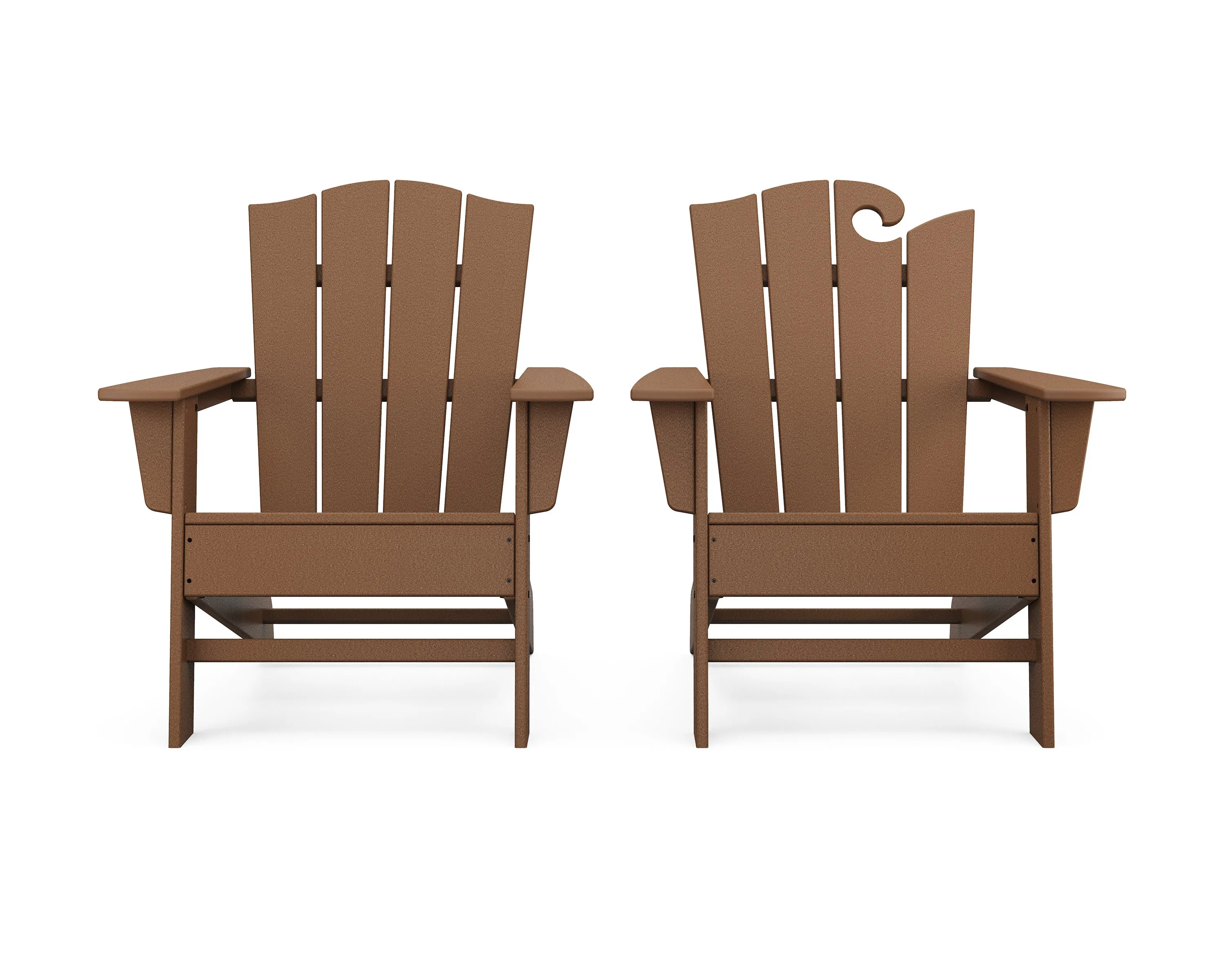 Wave 2-Piece Adirondack Chair Set with The Crest Chair