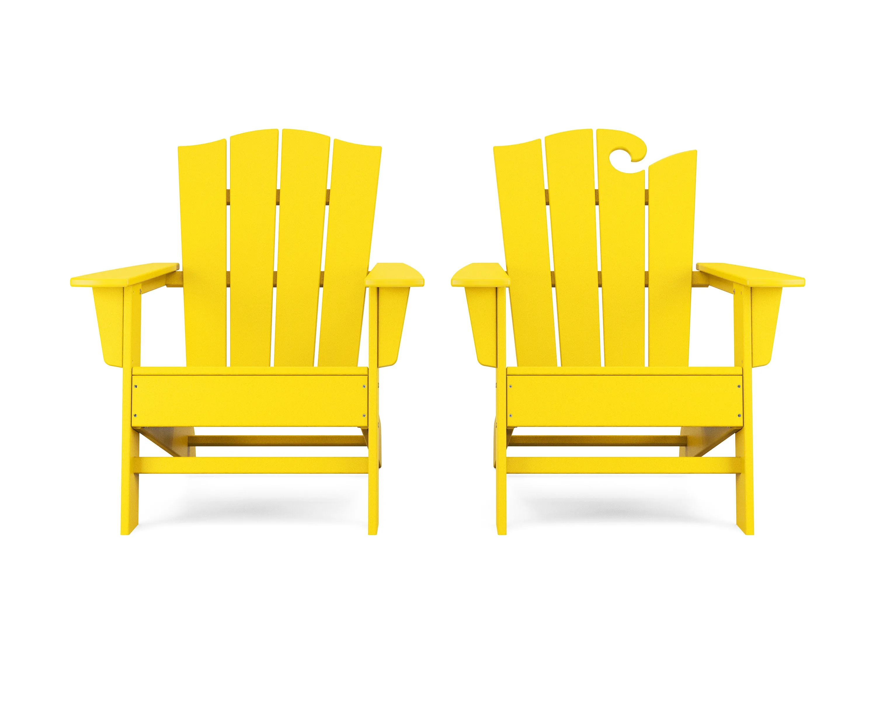 Wave 2-Piece Adirondack Chair Set with The Crest Chair