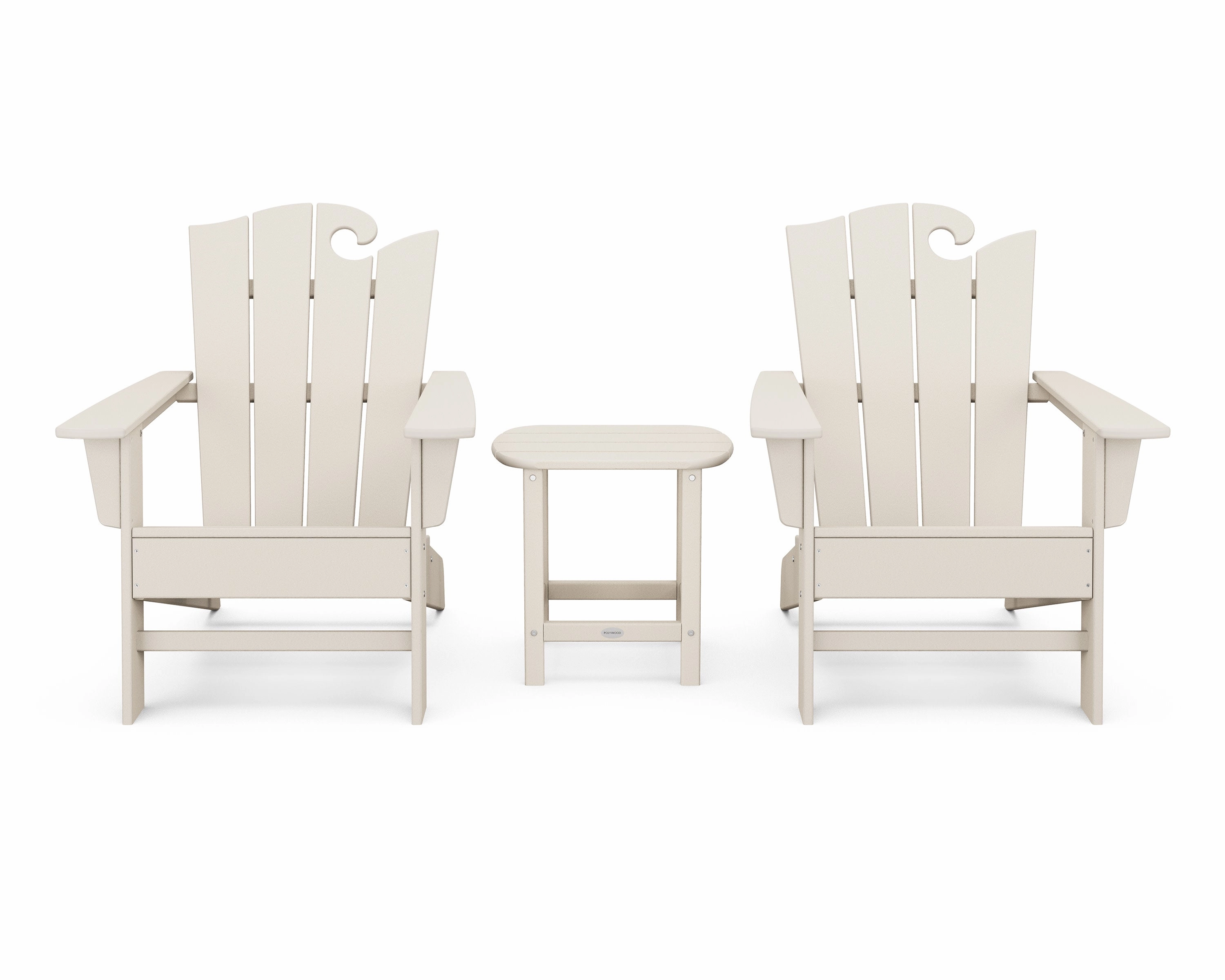 Wave 3-Piece Adirondack Set with The Ocean Chair