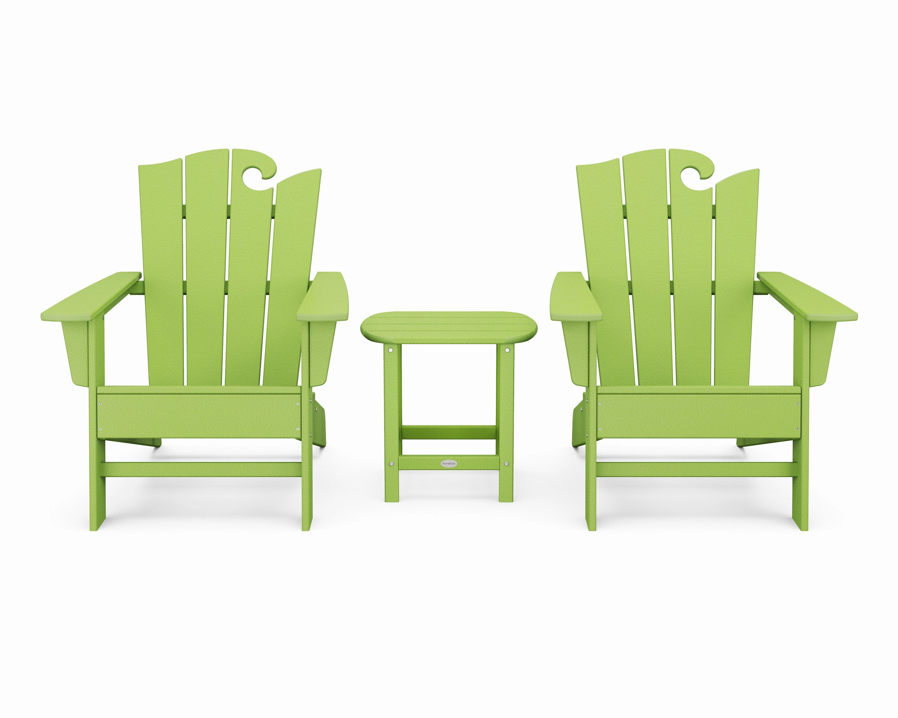 Wave 3-Piece Adirondack Set with The Ocean Chair