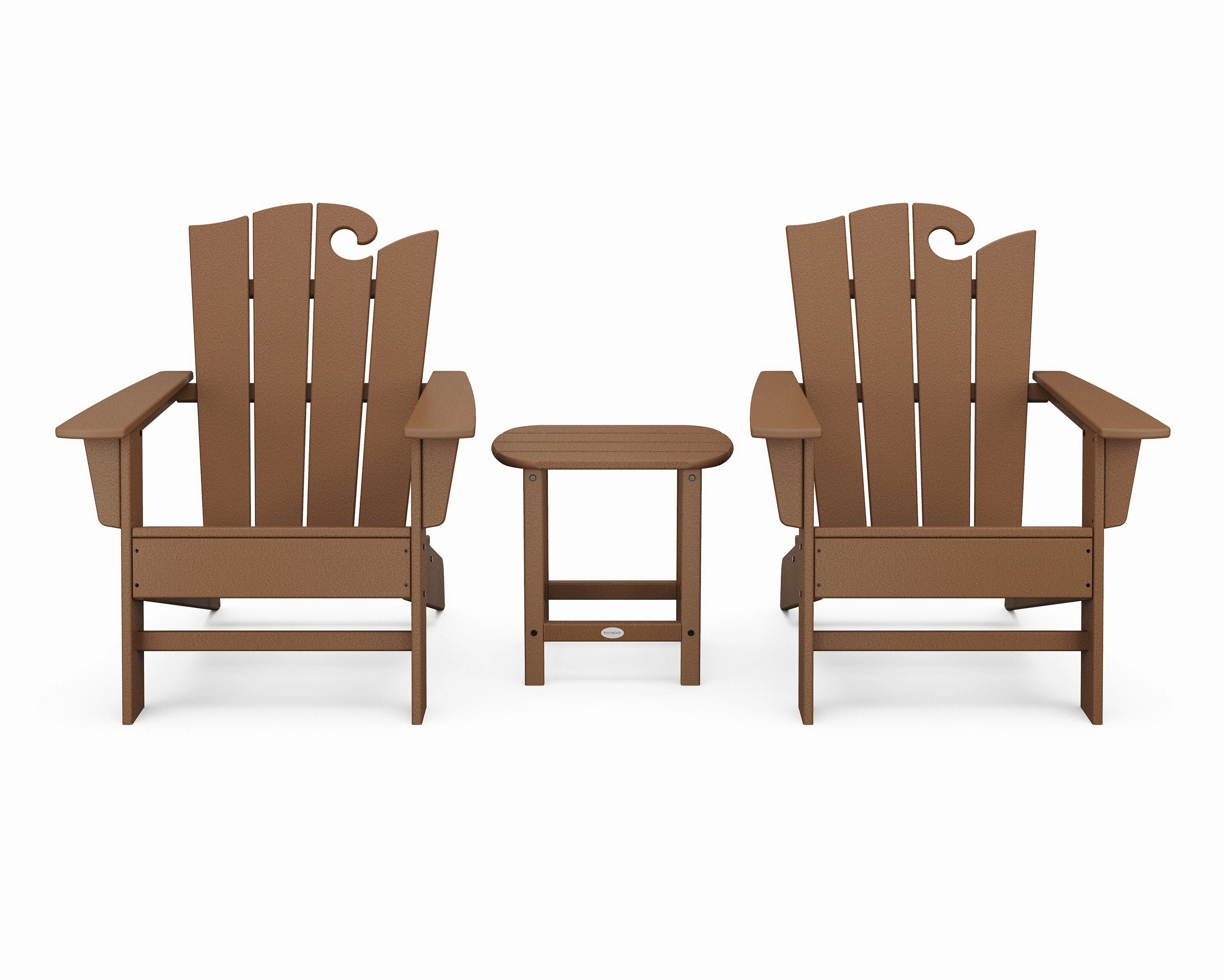 Wave 3-Piece Adirondack Set with The Ocean Chair