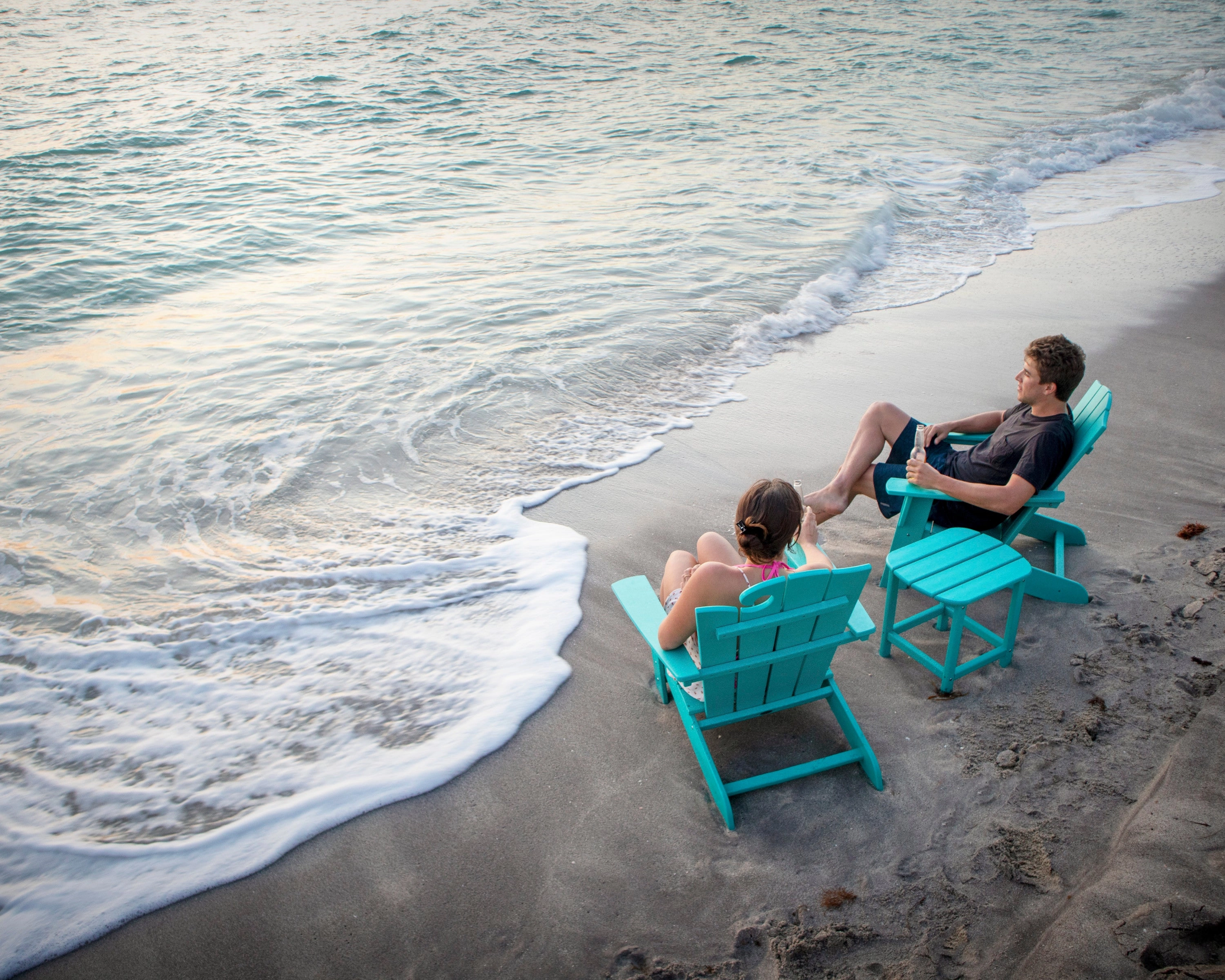 Wave 3-Piece Adirondack Set with The Ocean Chair