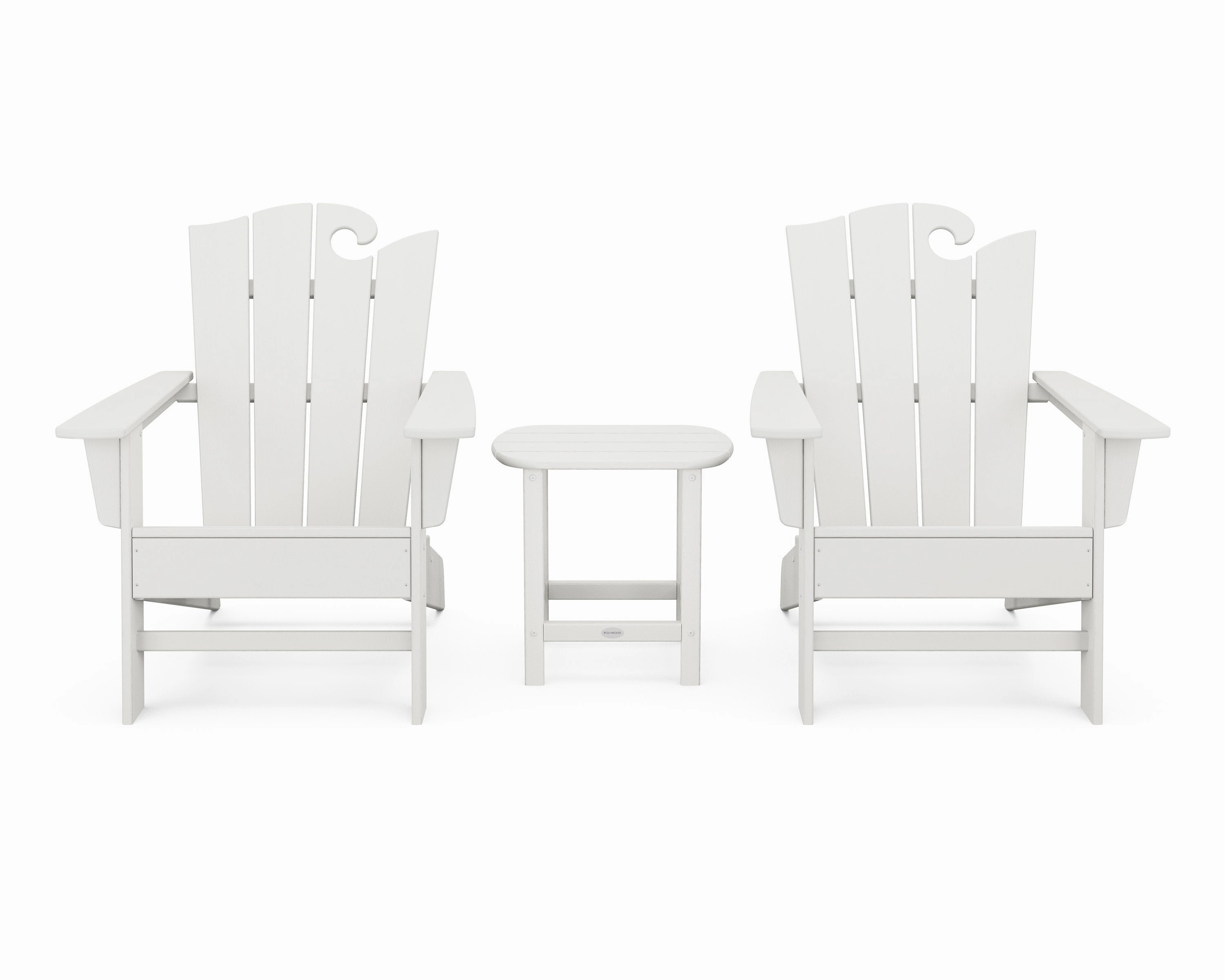Wave 3-Piece Adirondack Set with The Ocean Chair