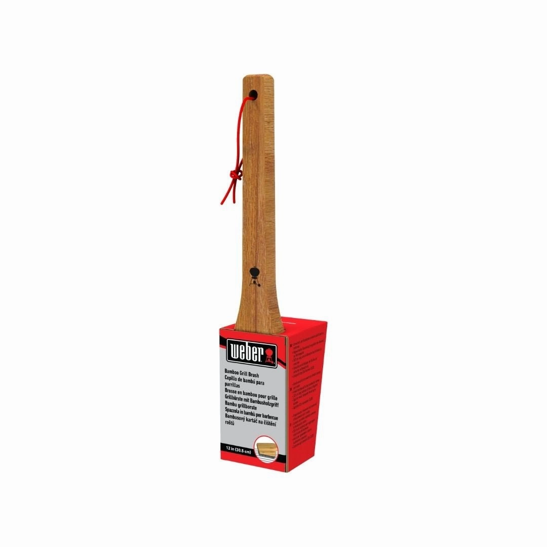 Weber BBQ Bamboo Grill Brush 30cm outdoor kitchen cooking station with sink