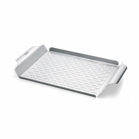 Weber BBQ Deluxe Grilling Pan outdoor kitchen cooking station with sink