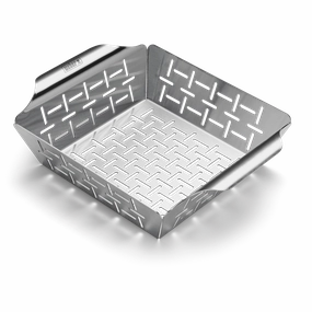 Weber Deluxe Grilling Basket (Small) - 6481 outdoor griddle for camping trips