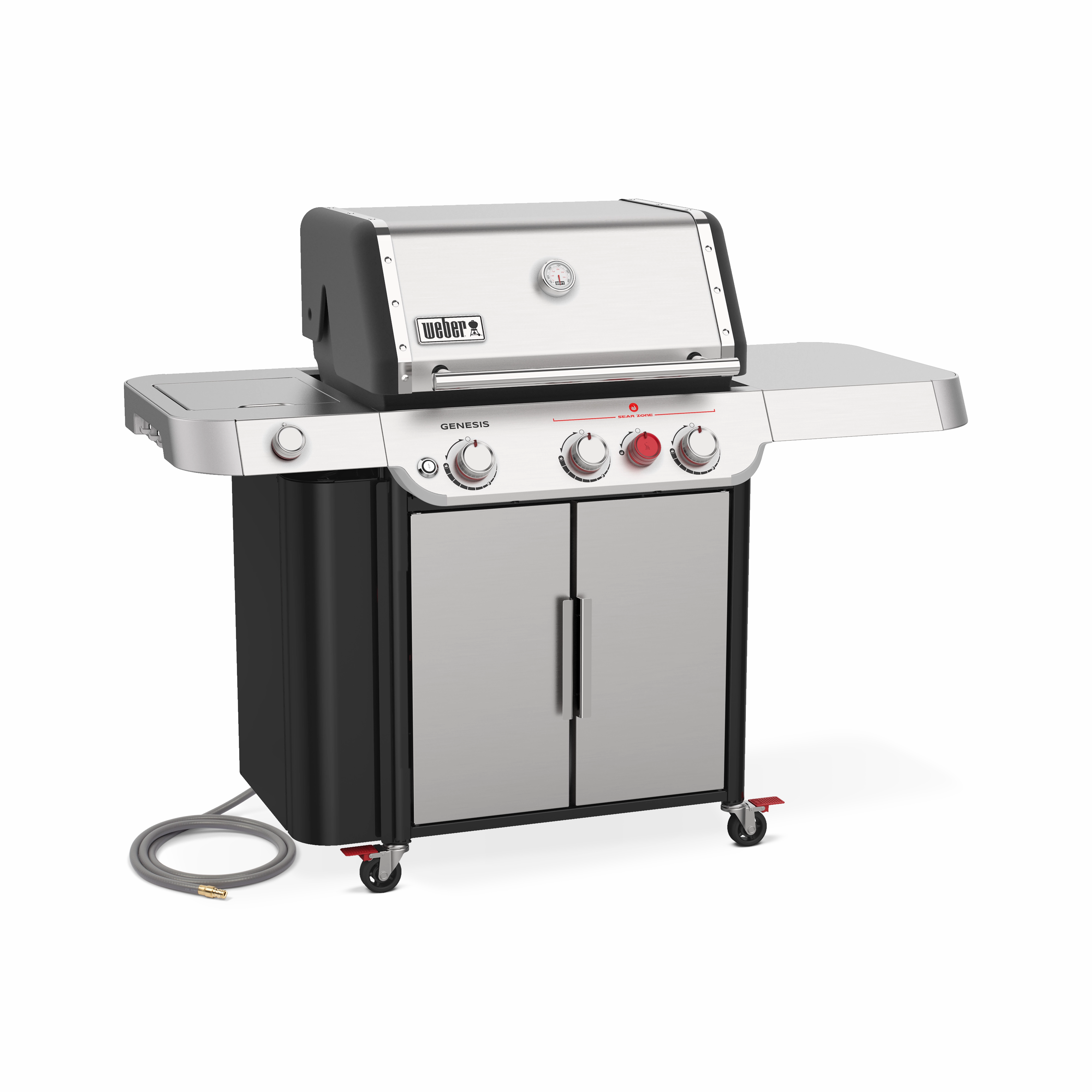 Weber Genesis Stainless Steel S-335 3-Burner 64,000 BTU Natural Gas BBQ - 37400001 outdoor griddle for camping trips