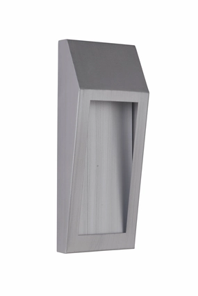 Wedge LED Outdoor Pocket Sconce Brushed AluminumOutdoor wall sconces with motion sensor