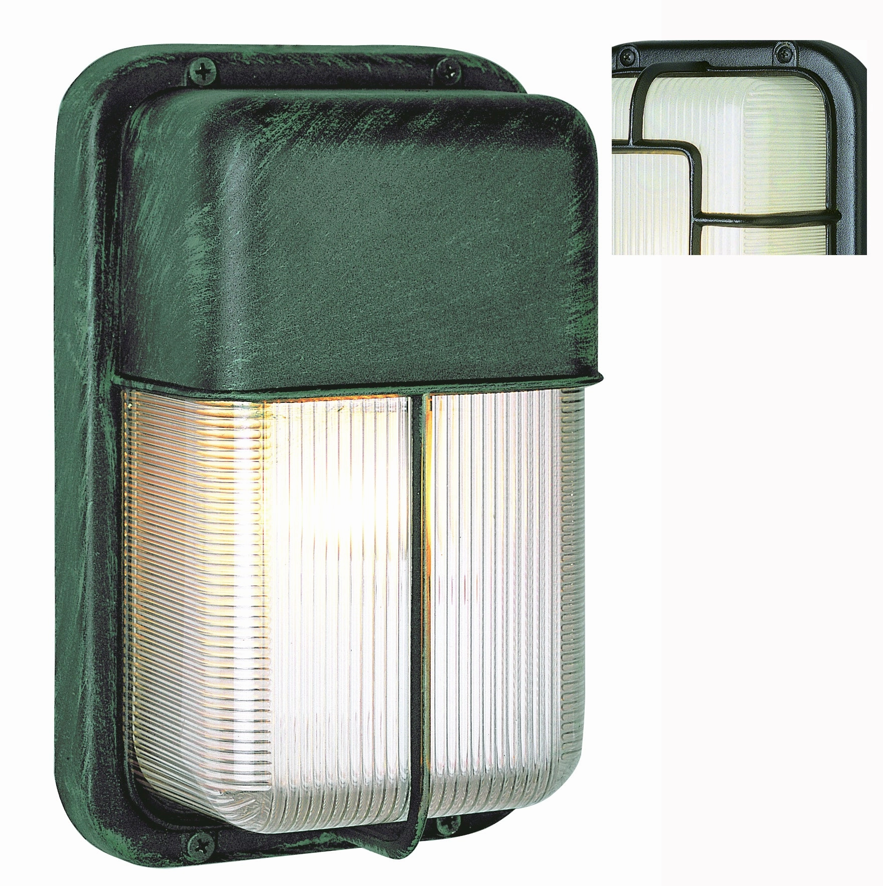 Well One Light Bulkhead BlackOutdoor wall sconces with motion sensor