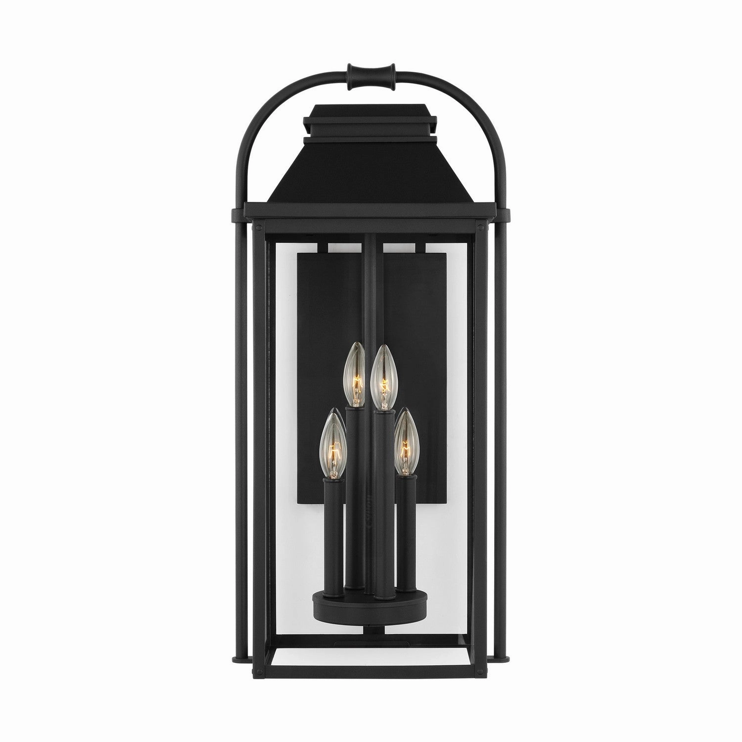 Wellsworth Four Light Outdoor Wall Sconce Textured BlackOutdoor wall sconces with motion sensor
