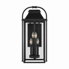 Wellsworth Four Light Outdoor Wall Sconce Textured BlackOutdoor wall sconces with motion sensor