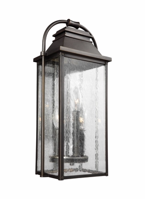 Wellsworth Three Light Lantern Antique BronzeOutdoor wall sconces with motion sensor