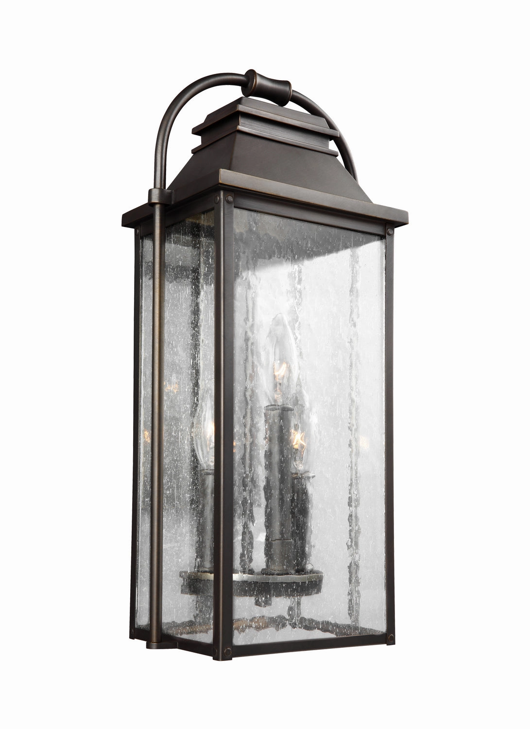 Wellsworth Three Light Lantern Antique BronzeOutdoor wall sconces with motion sensor
