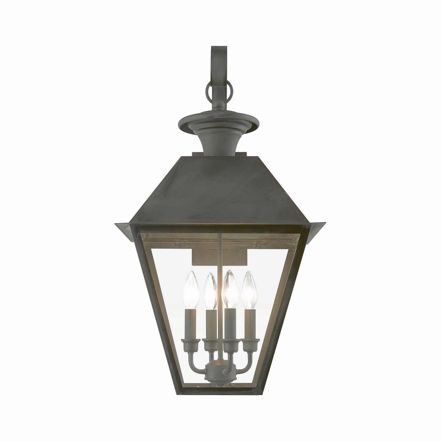 Wentworth Four Light Outdoor Wall Lantern Charcoal
