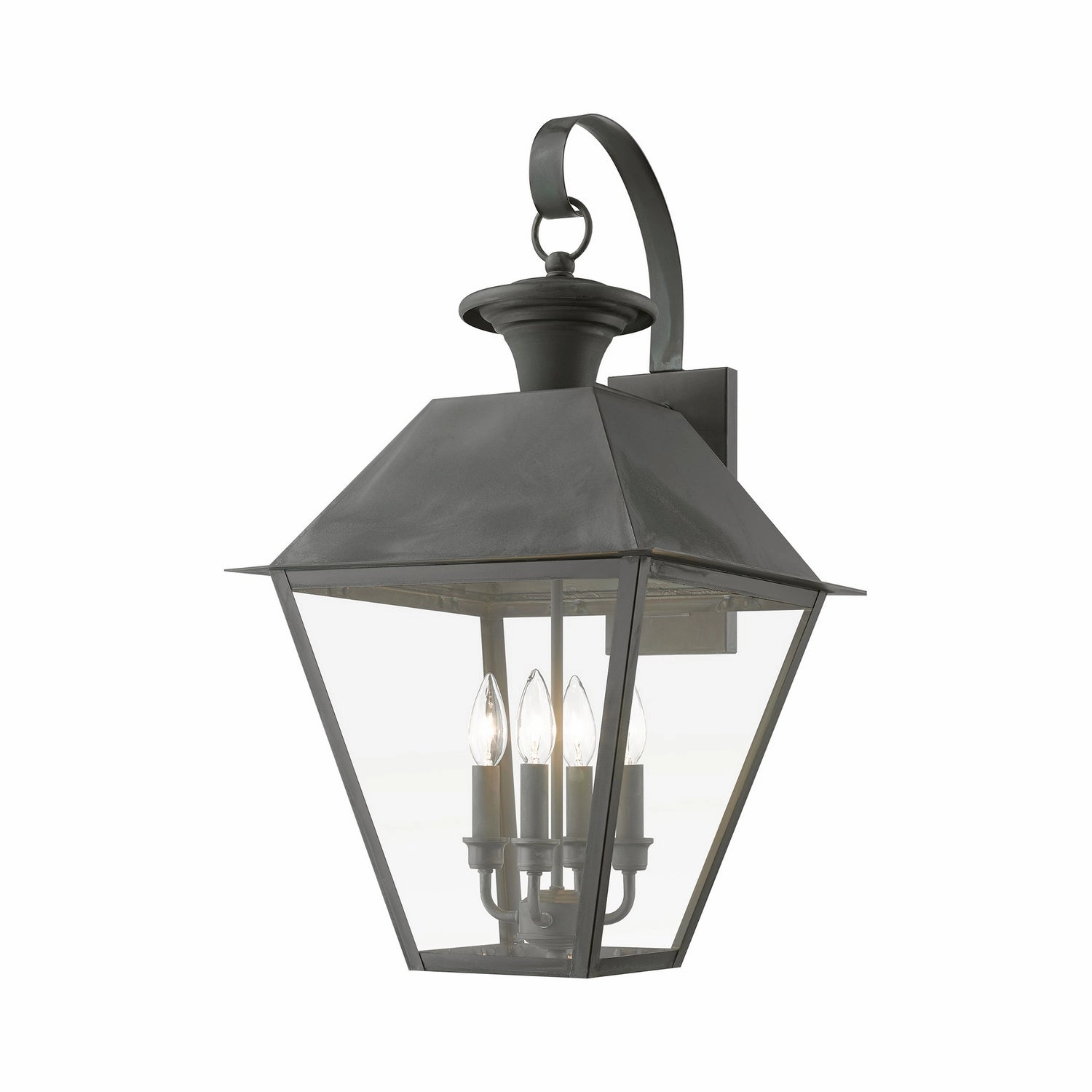 Wentworth Four Light Outdoor Wall Lantern CharcoalOutdoor wall sconces with motion sensor