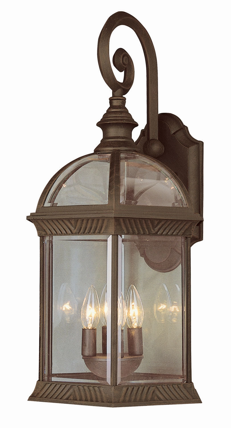 Wentworth Four Light Wall Lantern RustOutdoor wall sconces with motion sensor
