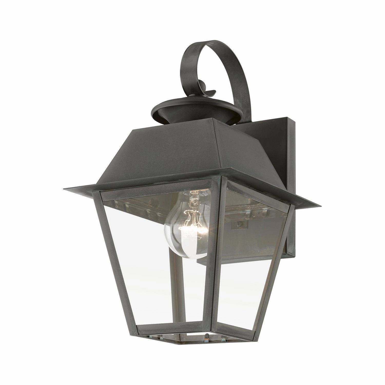 Wentworth One Light Outdoor Wall Lantern Charcoal