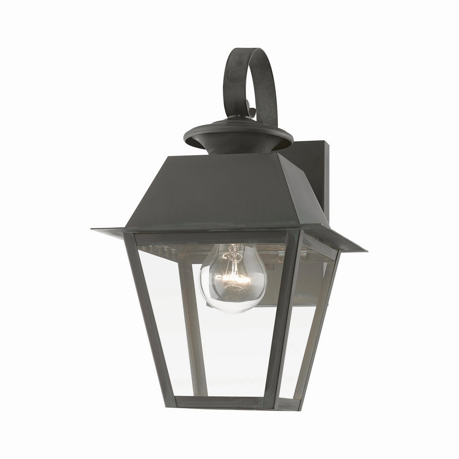 Wentworth One Light Outdoor Wall Lantern Charcoal