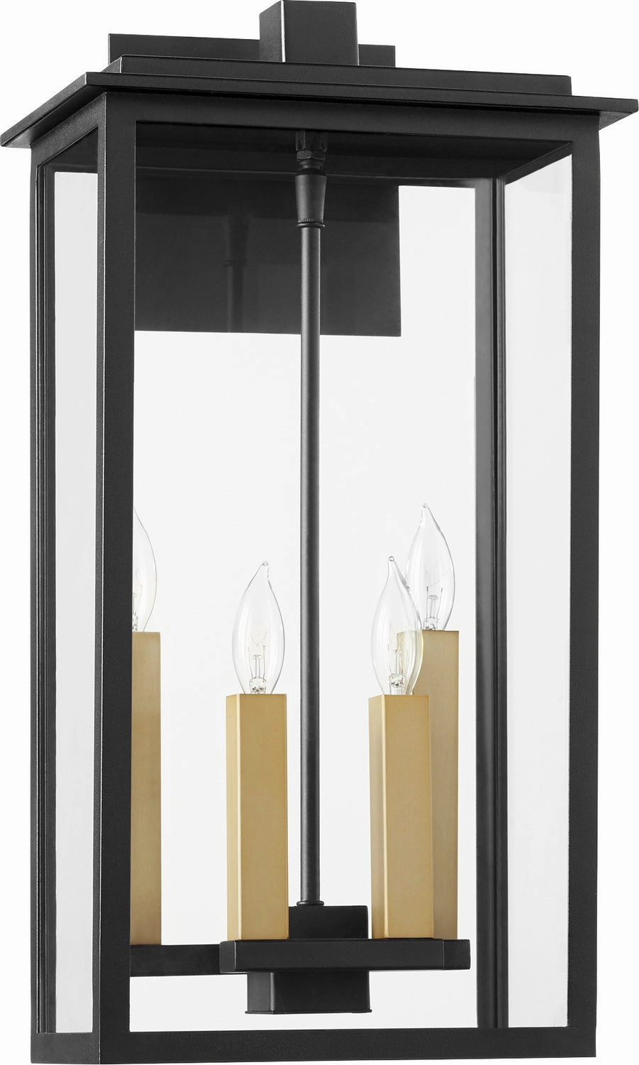 Westerly Four Light Wall Mount Textured Black