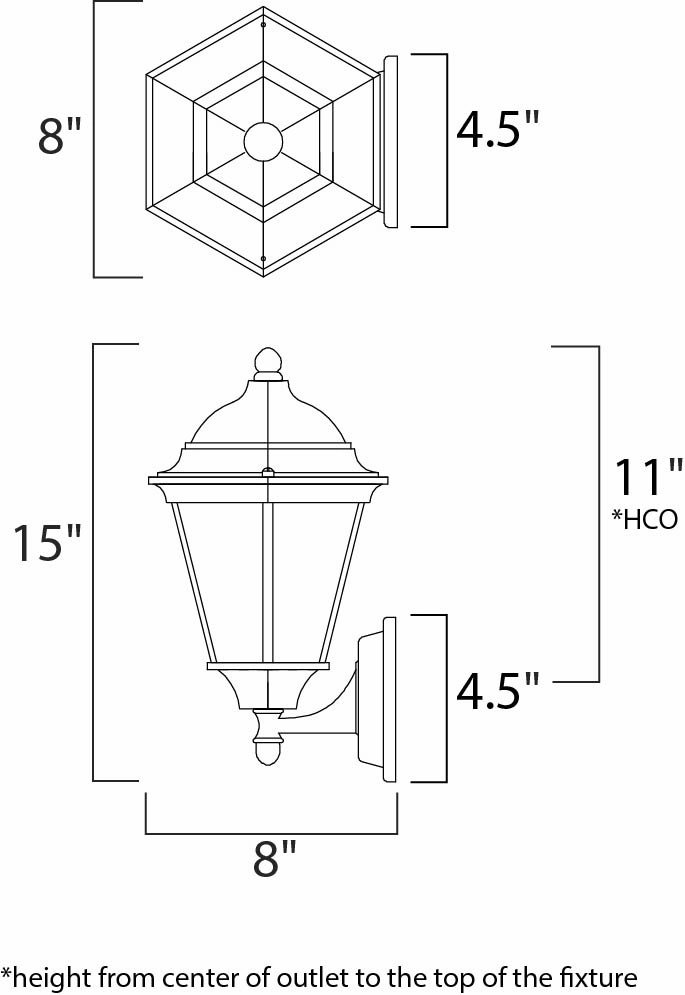 Westlake LED E26 LED Outdoor Wall Sconce Black