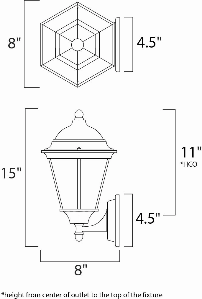 Westlake One Light Outdoor Wall Lantern Black