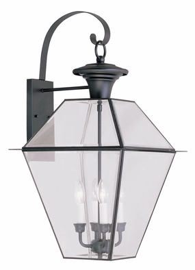 Westover Four Light Outdoor Wall Lantern BlackOutdoor wall sconces with motion sensor